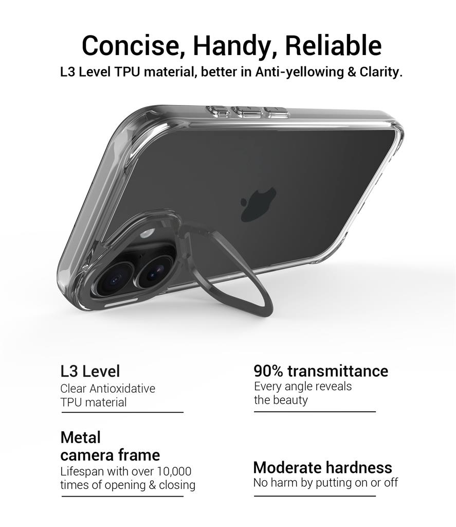 Apple iPhone 17 TOKO Apex capsule magsafe hátlap tok (Ezüst)