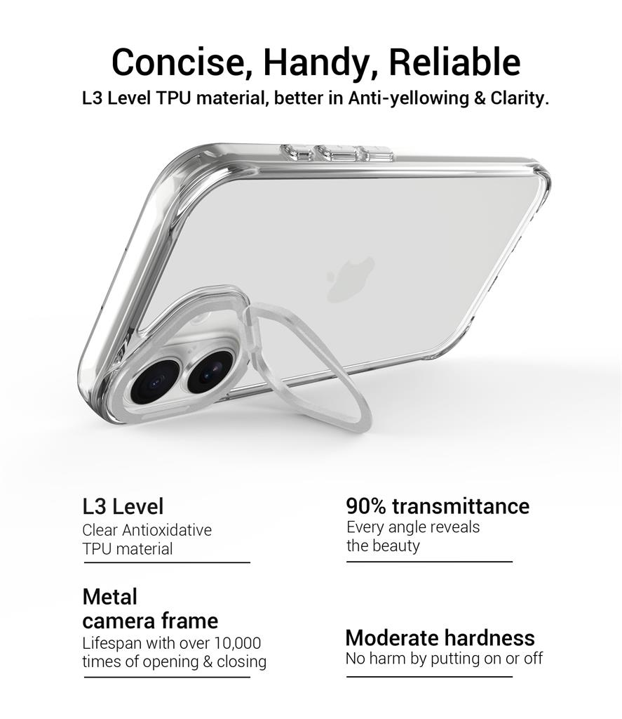 Apple iPhone 17 TOKO Apex capsule magsafe hátlap tok (Fehér)