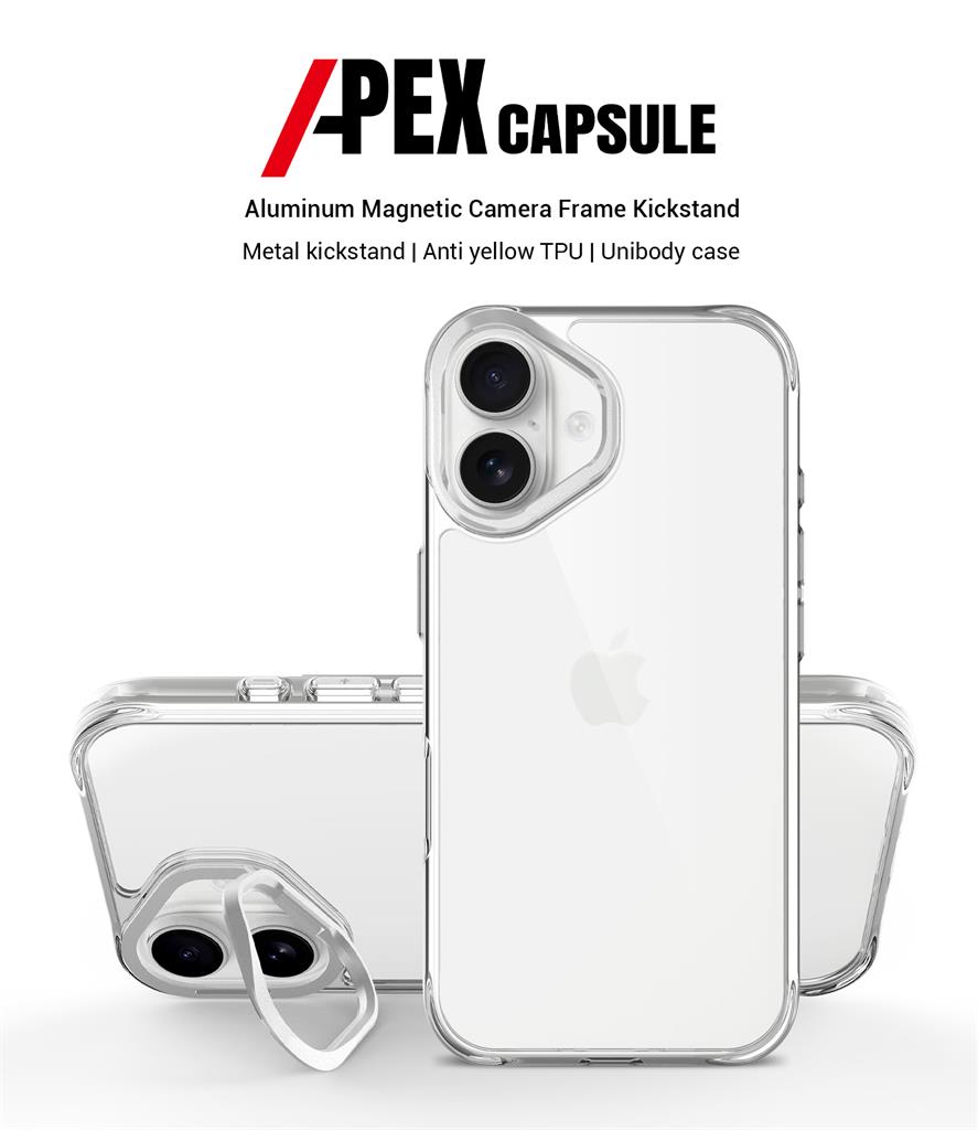 Apple iPhone 17 TOKO Apex capsule magsafe hátlap tok (Fehér)