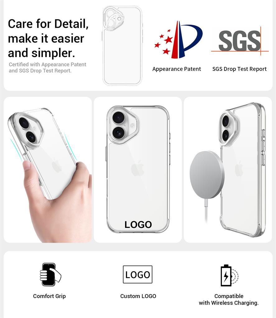 Apple iPhone 17 TOKO Apex capsule magsafe hátlap tok (Fehér)