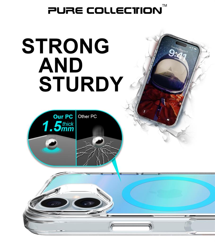 Apple iPhone 17 TOKO Triangle magsafe hátlap tok (Kék)