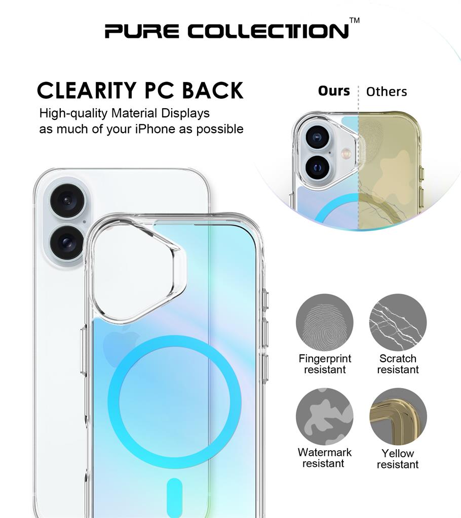 Apple iPhone 17 TOKO Triangle magsafe hátlap tok (Kék)