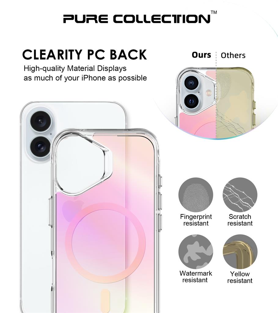 Apple iPhone 17 TOKO Triangle magsafe hátlap tok (Rózsaszín)