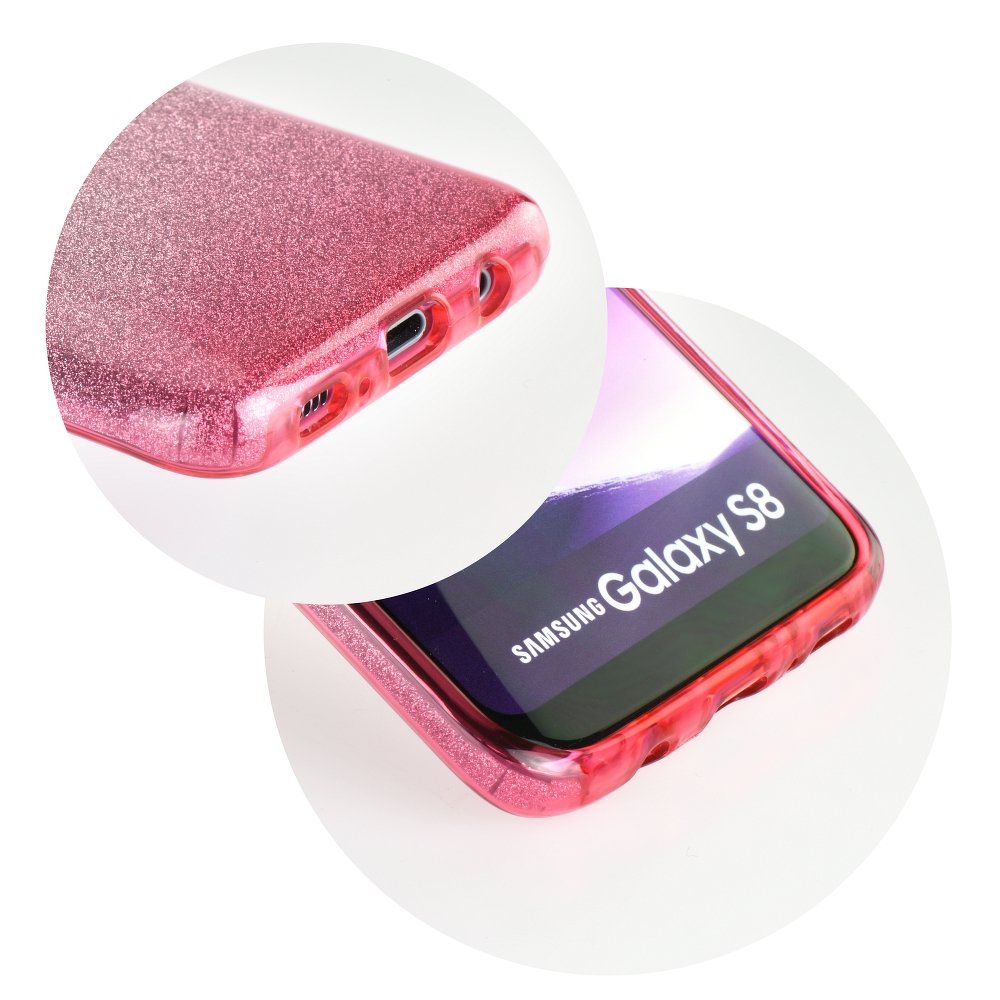 Apple iPhone 7 Plus / iPhone 8 Plus forcell shining hátlap tok (Pink ) 0