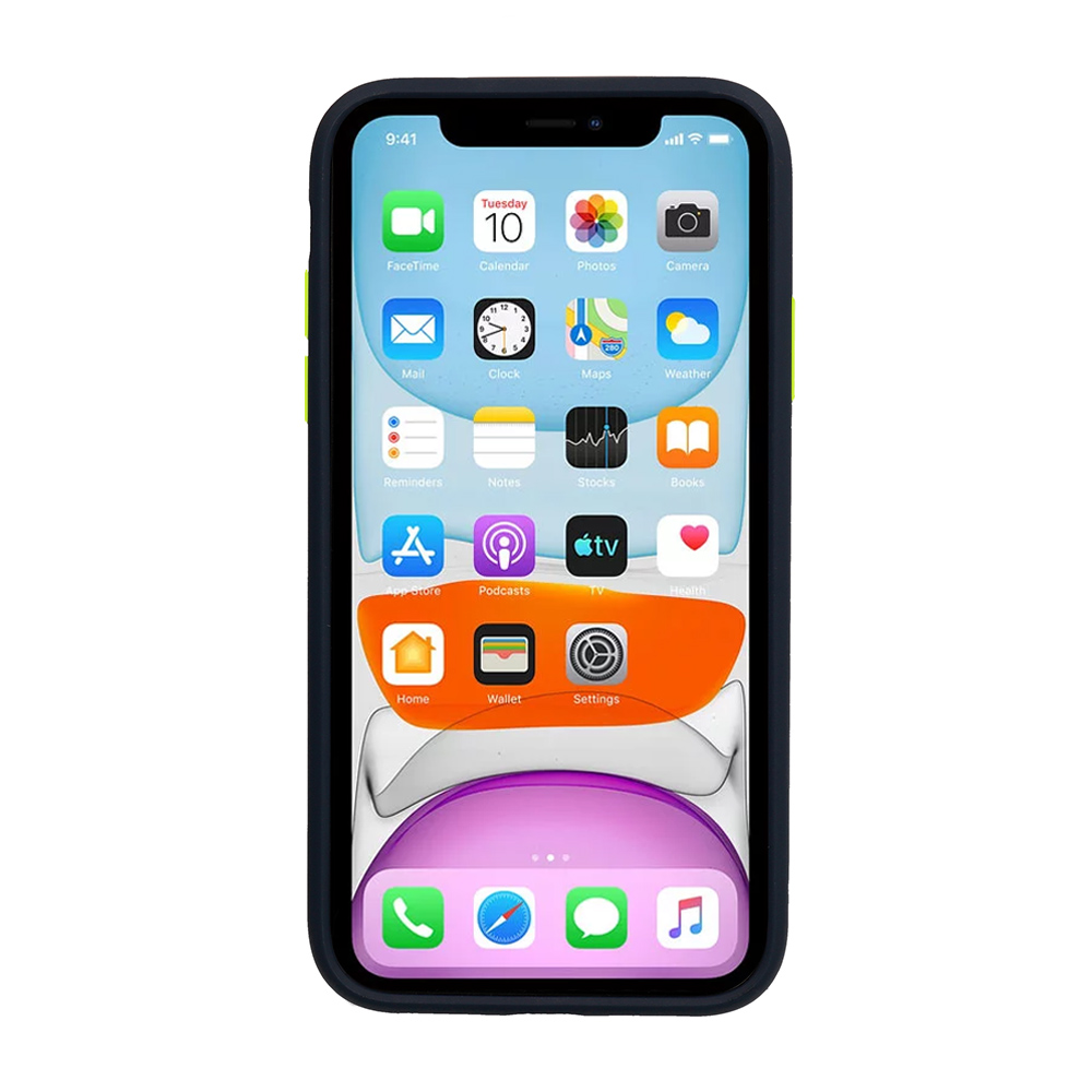 Apple iPhone 7 / iPhone 8 / iPhone SE 2020 / iPhone SE 2022 Vennus color button hátlap tok (Tengerkék)