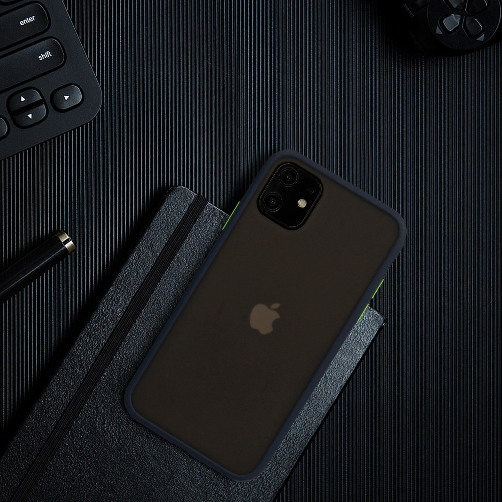 Apple iPhone 7 / iPhone 8 / iPhone SE 2020 / iPhone SE 2022 Vennus color button hátlap tok (Tengerkék)