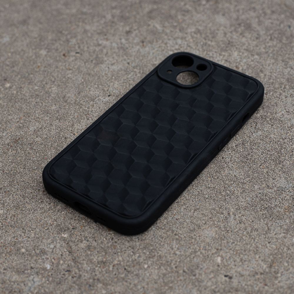 Apple iPhone 7 / iPhone 8 / iPhone SE 2020 / iPhone SE 2022 3D Cube hátlap tok (Fekete)