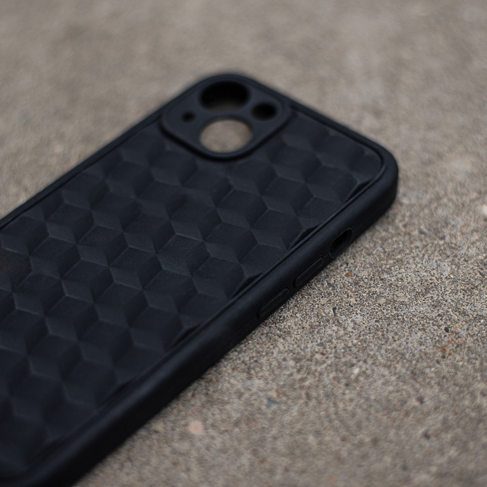 Apple iPhone 7 / iPhone 8 / iPhone SE 2020 / iPhone SE 2022 3D Cube hátlap tok (Fekete)