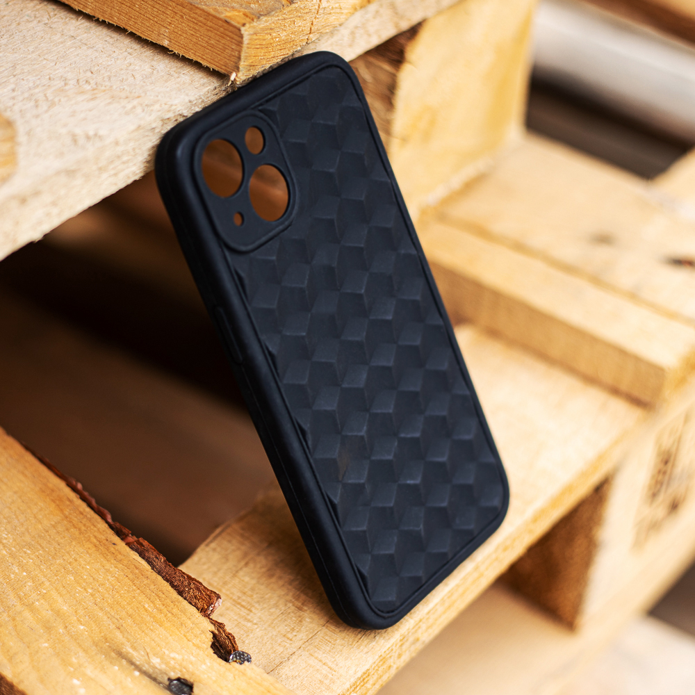 Apple iPhone 7 / iPhone 8 / iPhone SE 2020 / iPhone SE 2022 3D Cube hátlap tok (Fekete)