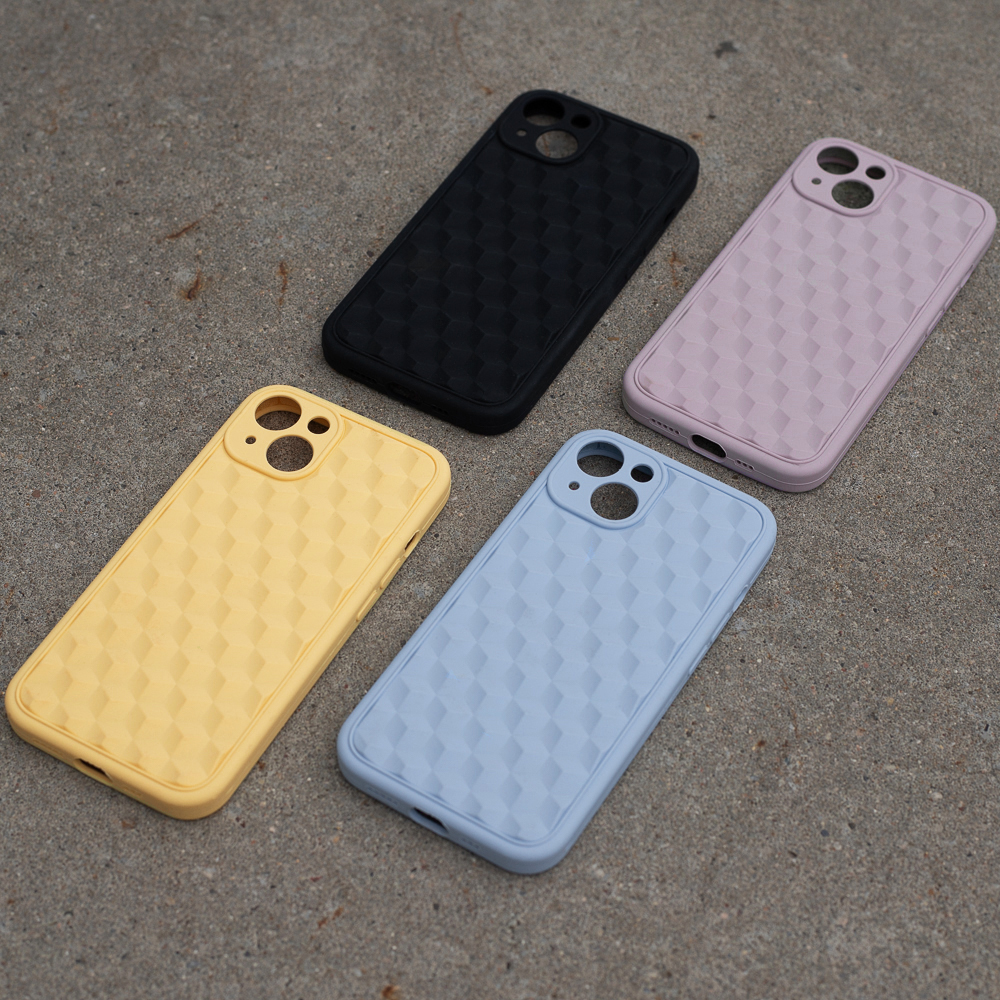 Apple iPhone 7 / iPhone 8 / iPhone SE 2020 / iPhone SE 2022 3D Cube hátlap tok (Fekete)