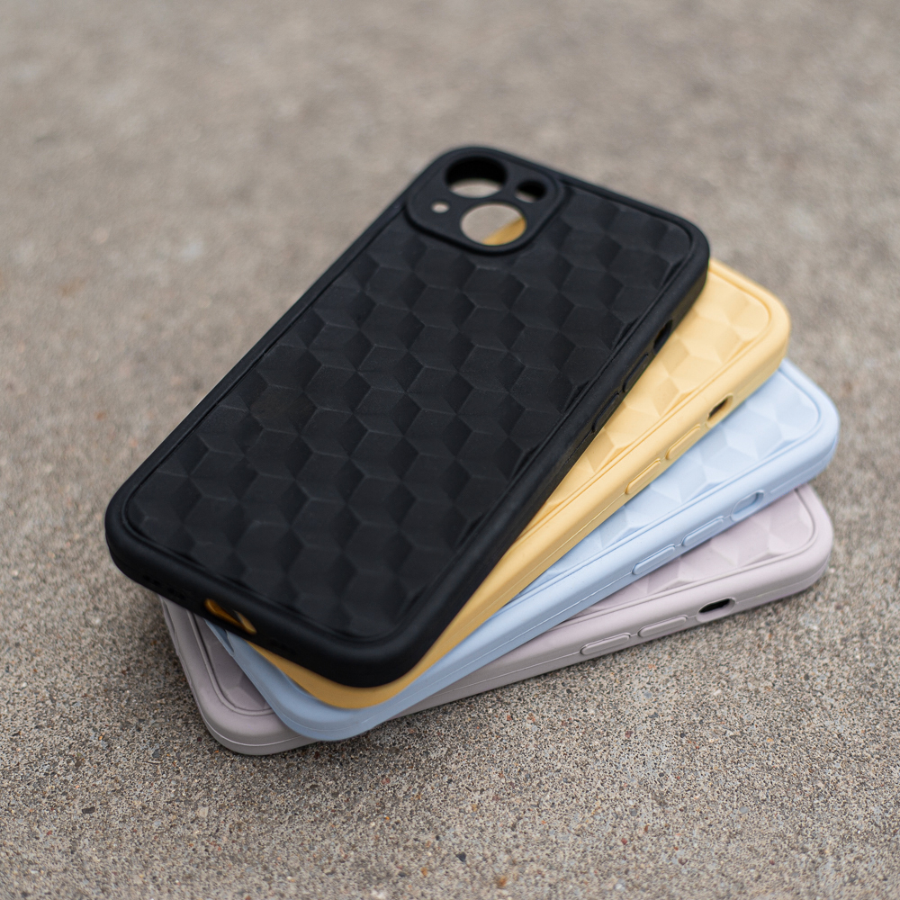 Apple iPhone 7 / iPhone 8 / iPhone SE 2020 / iPhone SE 2022 3D Cube hátlap tok (Fekete)