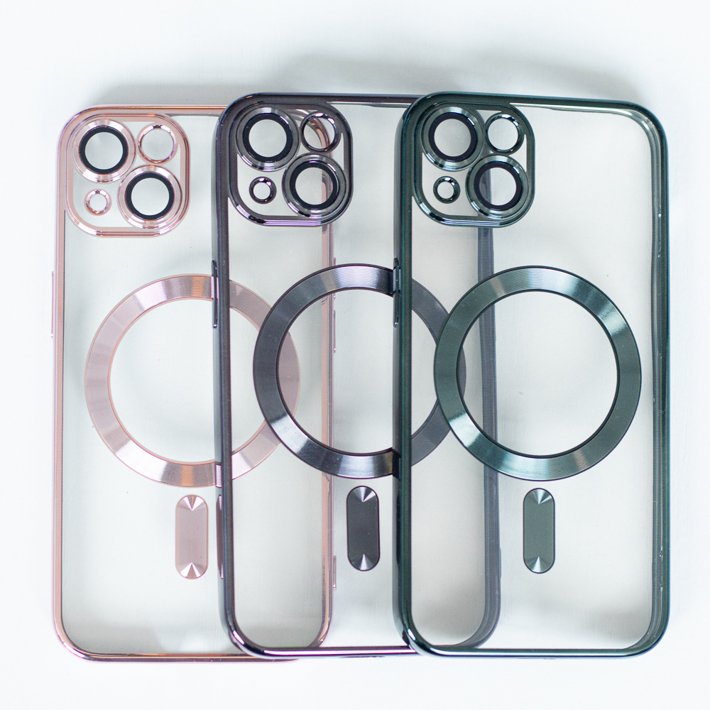 Apple iPhone 7 / iPhone 8 / iPhone SE 2020 / iPhone SE 2022 Color Chrome Magsafe hátlap tok (Fekete) 9