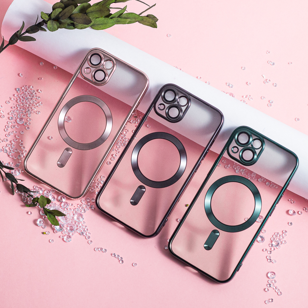 Apple iPhone 7 / iPhone 8 / iPhone SE 2020 / iPhone SE 2022 Color Chrome Magsafe hátlap tok (Fekete) 10