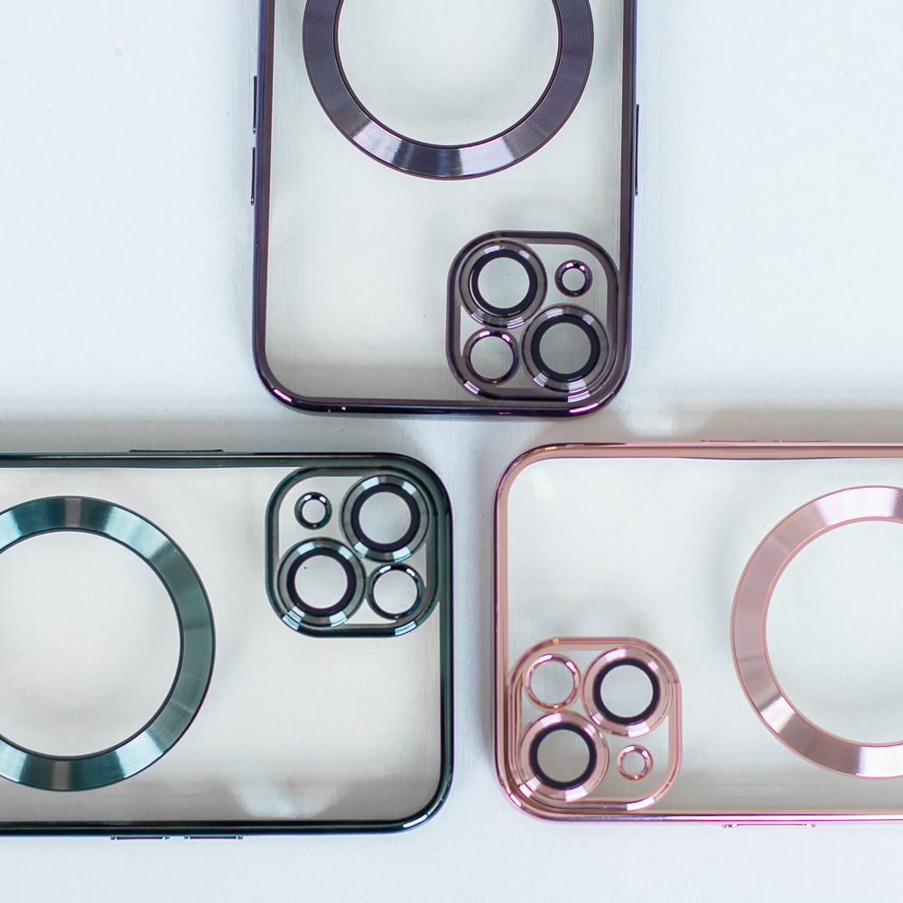 Apple iPhone 7 / iPhone 8 / iPhone SE 2020 / iPhone SE 2022 Color Chrome Magsafe hátlap tok (Fekete) 11