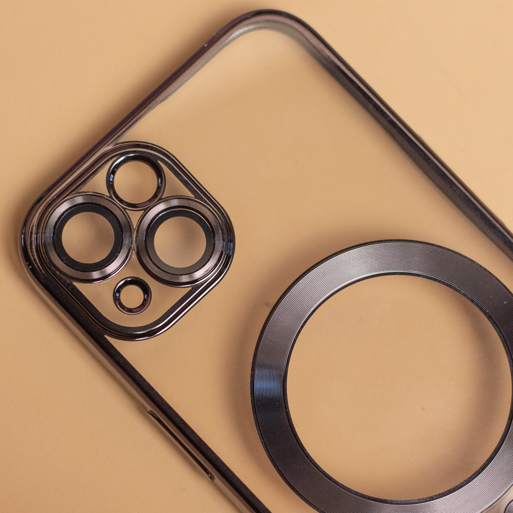 Apple iPhone 7 / iPhone 8 / iPhone SE 2020 / iPhone SE 2022 Color Chrome Magsafe hátlap tok (Fekete) 5