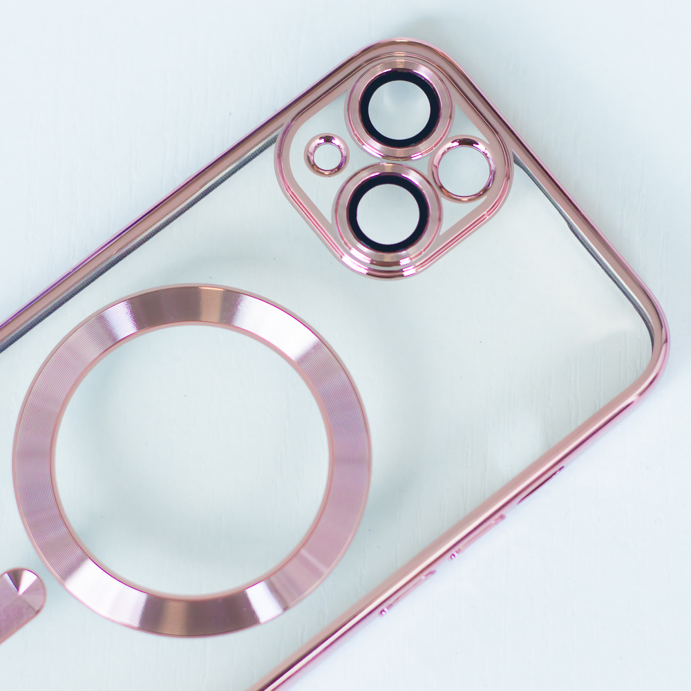 Apple iPhone 7 / iPhone 8 / iPhone SE 2020 / iPhone SE 2022 Color Chrome Magsafe hátlap tok (Rosegold)