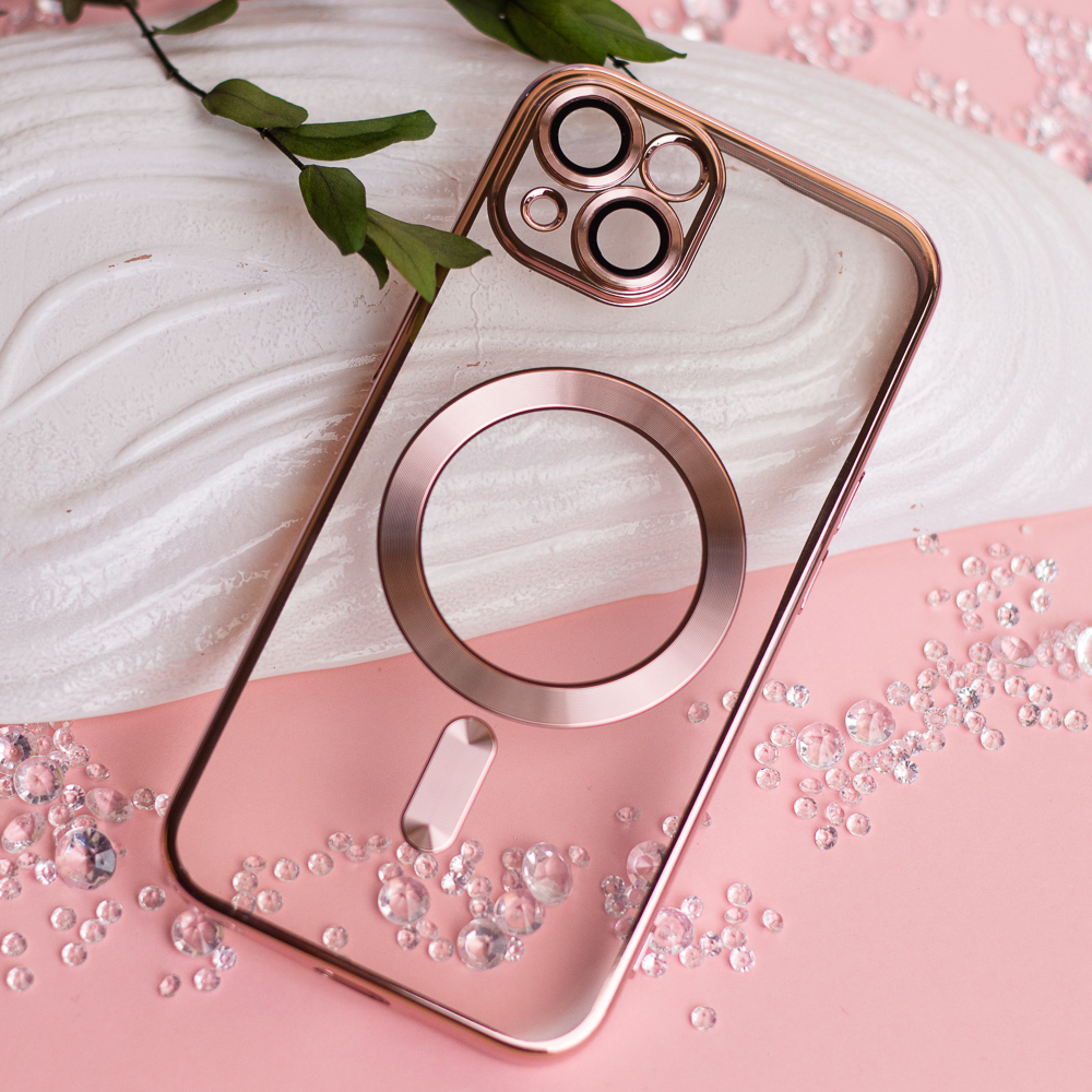 Apple iPhone 7 / iPhone 8 / iPhone SE 2020 / iPhone SE 2022 Color Chrome Magsafe hátlap tok (Rosegold)