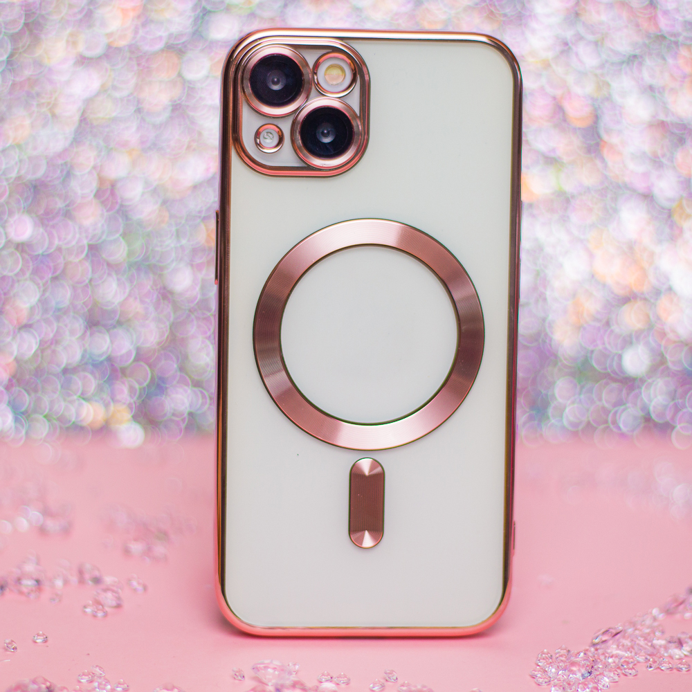 Apple iPhone 7 / iPhone 8 / iPhone SE 2020 / iPhone SE 2022 Color Chrome Magsafe hátlap tok (Rosegold)