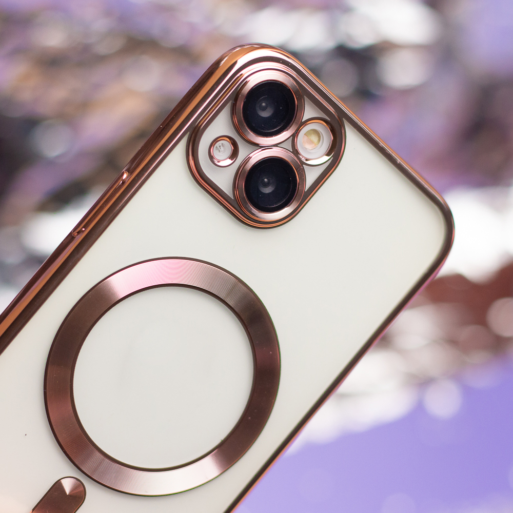 Apple iPhone 7 / iPhone 8 / iPhone SE 2020 / iPhone SE 2022 Color Chrome Magsafe hátlap tok (Rosegold)
