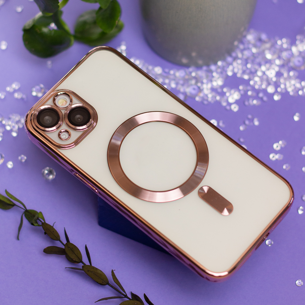 Apple iPhone 7 / iPhone 8 / iPhone SE 2020 / iPhone SE 2022 Color Chrome Magsafe hátlap tok (Rosegold)