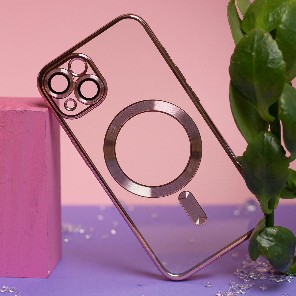 Apple iPhone 7 / iPhone 8 / iPhone SE 2020 / iPhone SE 2022 Color Chrome Magsafe hátlap tok (Rosegold)