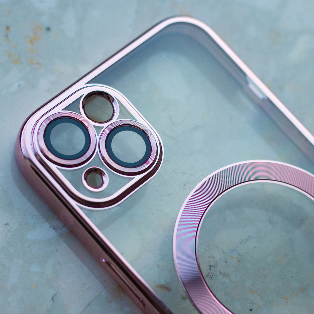 Apple iPhone 7 / iPhone 8 / iPhone SE 2020 / iPhone SE 2022 Color Chrome Magsafe hátlap tok (Rosegold)