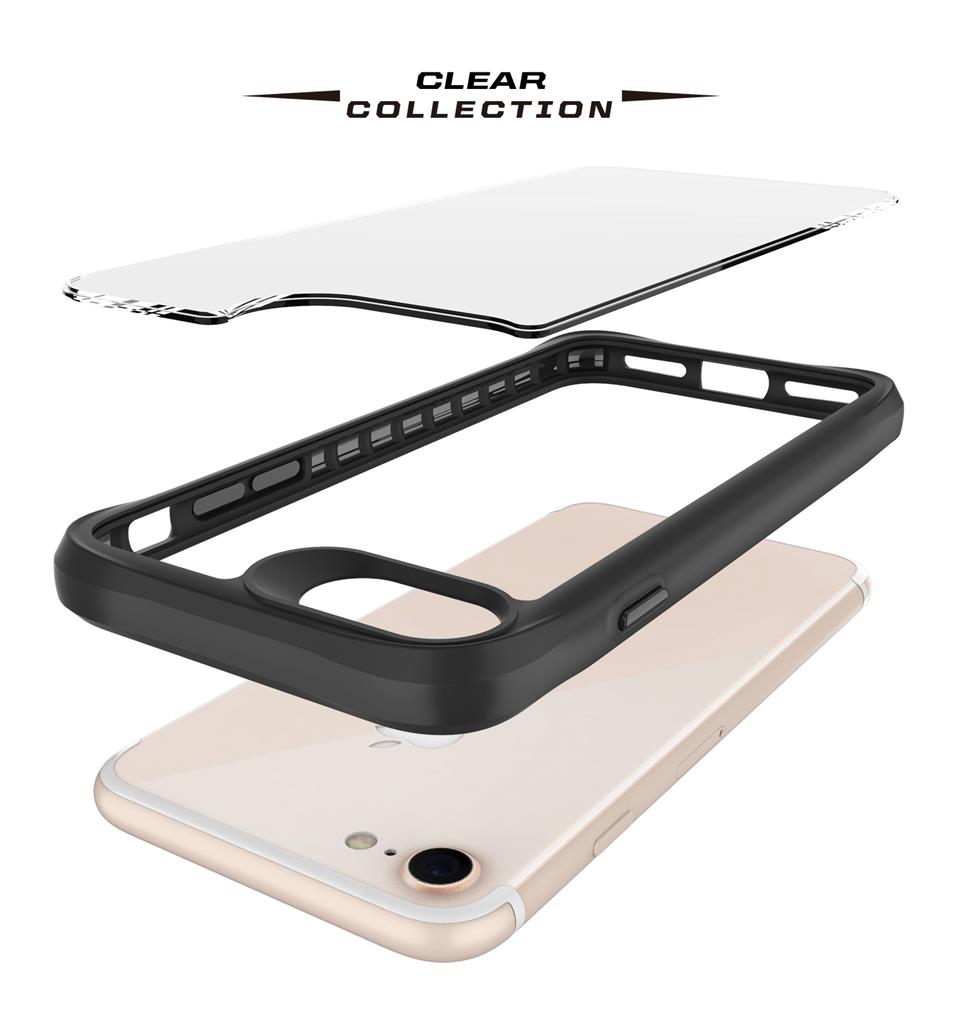 Apple iPhone 7 / iPhone 8 / iPhone SE 2020 / iPhone SE 2022 TOKO Combat X Mode hátlap tok (Átlátszó)
