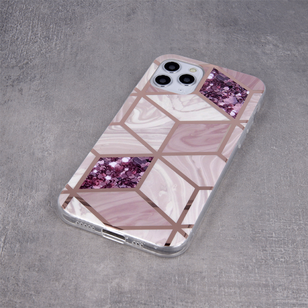 Apple iPhone 7 / iPhone 8 / iPhone SE 2020 / iPhone SE 2022 geometric marmur hátlap tok (Hanga)