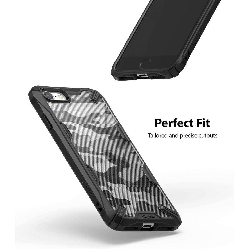 Apple iPhone 7/8/SE 2020/ SE 2022 RINGKE Fusion X ütésálló hátlap tok (Fekete)