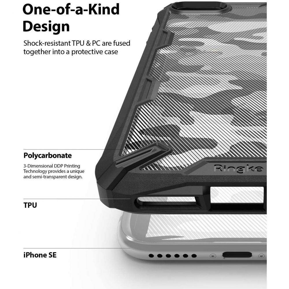 Apple iPhone 7/8/SE 2020/ SE 2022 RINGKE Fusion X ütésálló hátlap tok (Fekete)