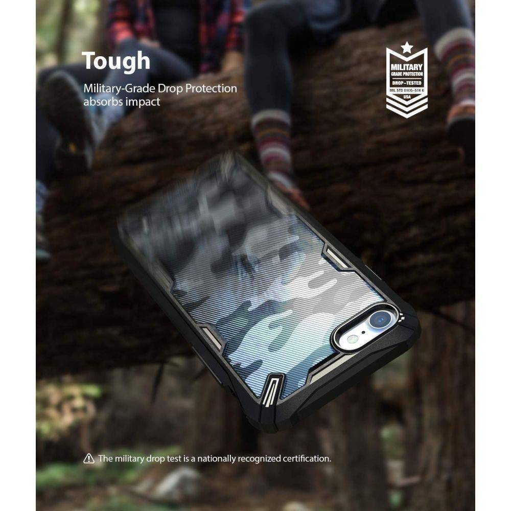 Apple iPhone 7/8/SE 2020/ SE 2022 RINGKE Fusion X ütésálló hátlap tok (Fekete)