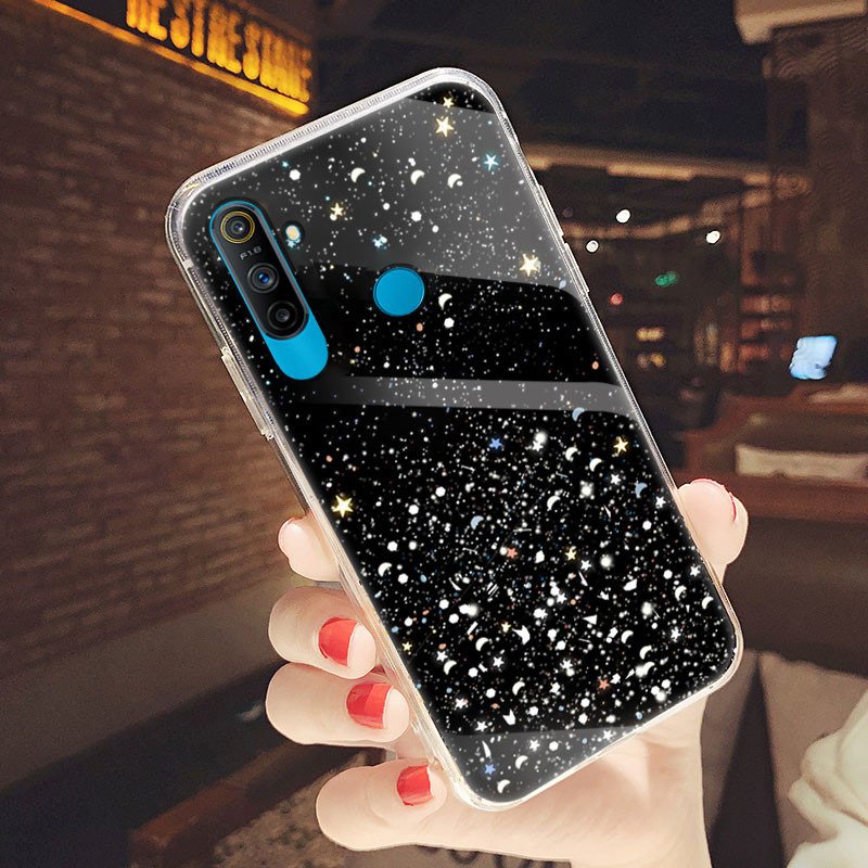 Apple iPhone 7/8/SE 2020/ SE 2022 sequins glue glitter csillogós szilikon hátlap tok (Fekete)