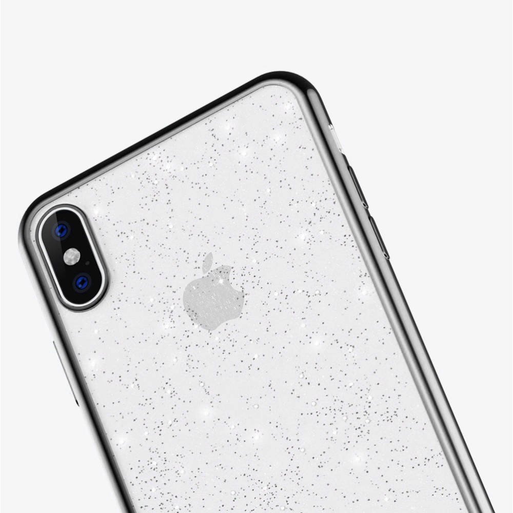 Apple iPhone 7/8/SE 2020/ SE 2022 Sulada glitter hátlap tok (Fekete) 0