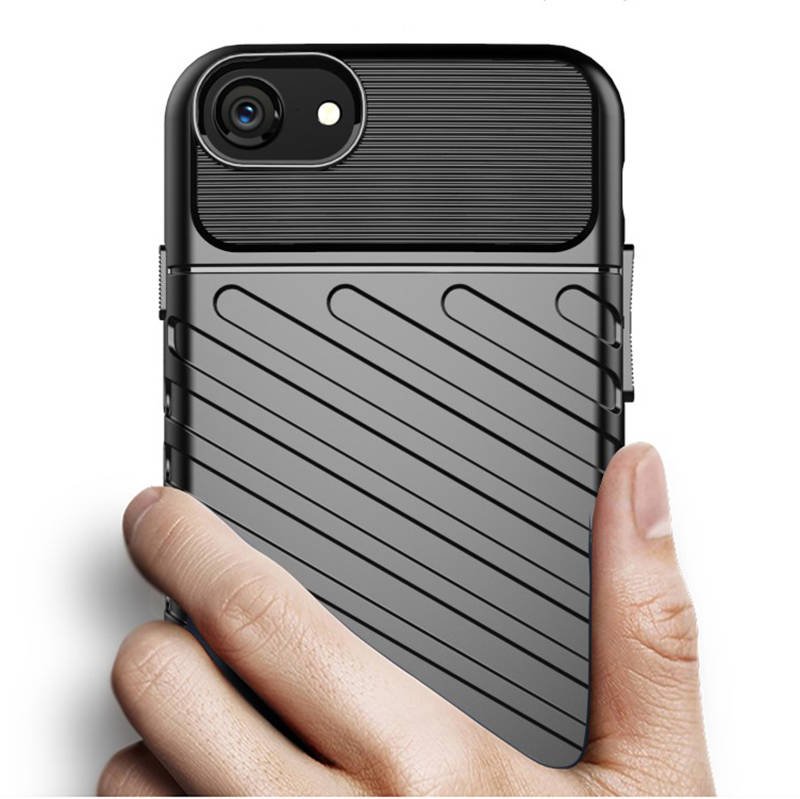 Apple iPhone 7/8/SE 2020/ SE 2022 thunder hátlap tok (Fekete)