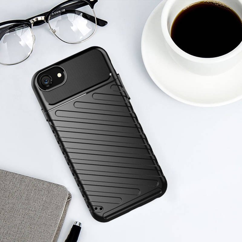 Apple iPhone 7/8/SE 2020/ SE 2022 thunder hátlap tok (Fekete)