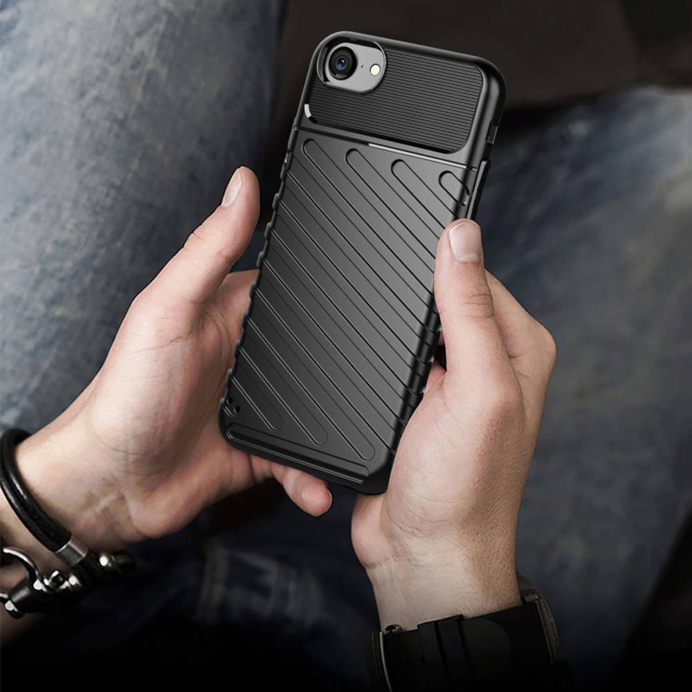 Apple iPhone 7/8/SE 2020/ SE 2022 thunder hátlap tok (Fekete)