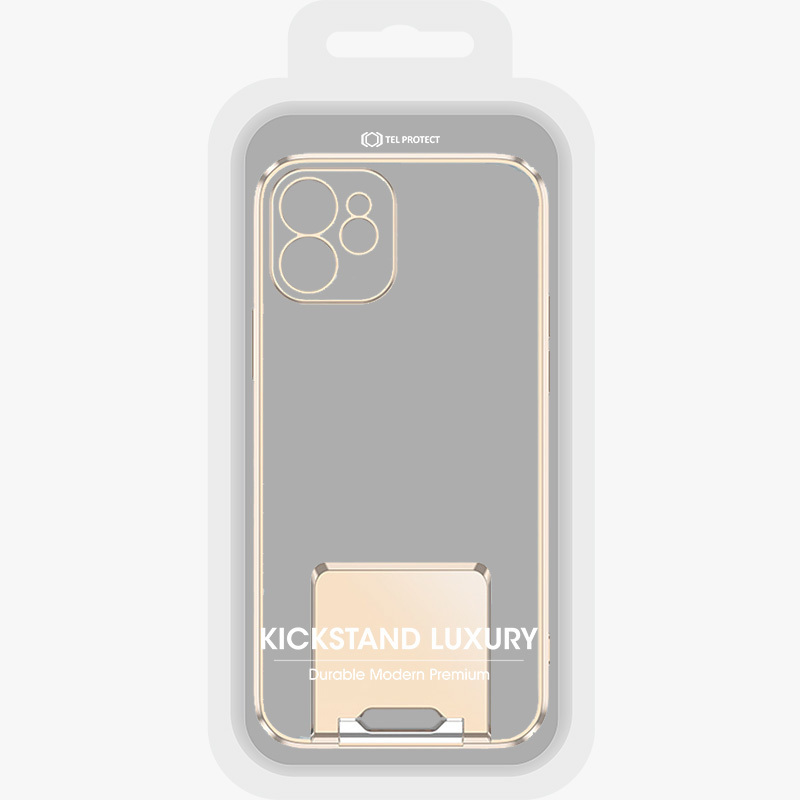 Apple iPhone 7/8/SE 2020/SE 2022 luxury kitámasztós hátlap tok (Arany) 7