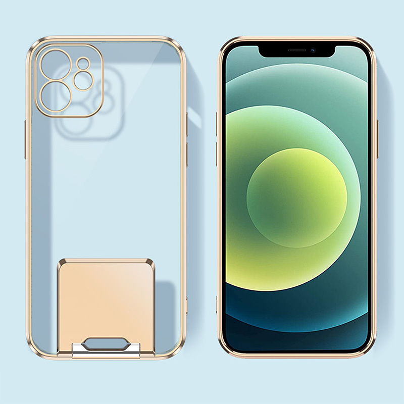 Apple iPhone 7/8/SE 2020/SE 2022 luxury kitámasztós hátlap tok (Arany) 0