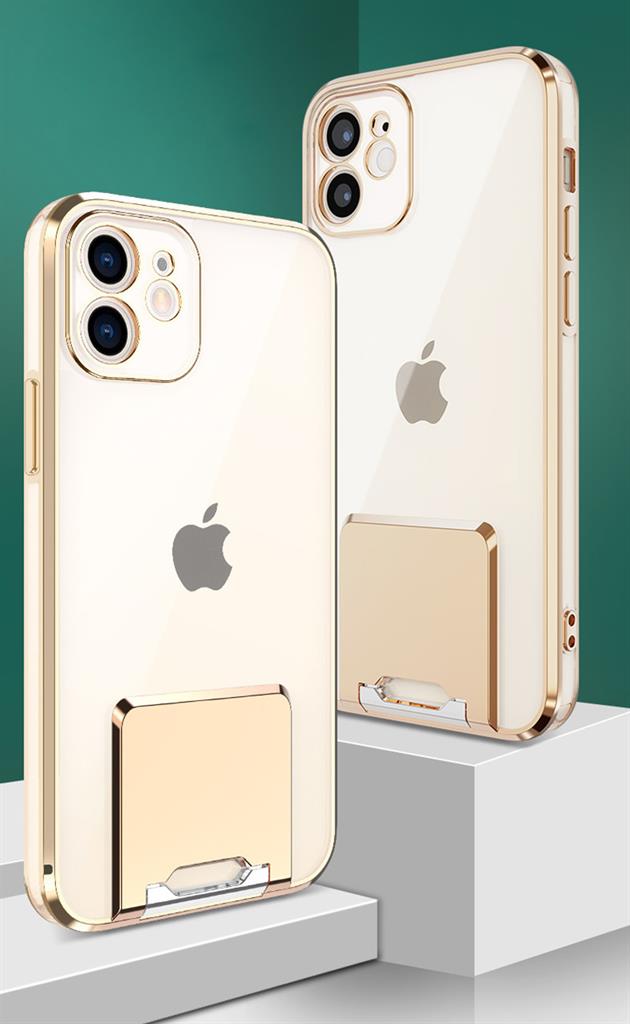 Apple iPhone 7/8/SE 2020/SE 2022 luxury kitámasztós hátlap tok (Arany) 3