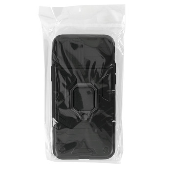 Apple iPhone 7 / iPhone 8 / iPhone SE 2020 / iPhone SE 2022 ring lens kameravédős hátlap tok (Fekete)