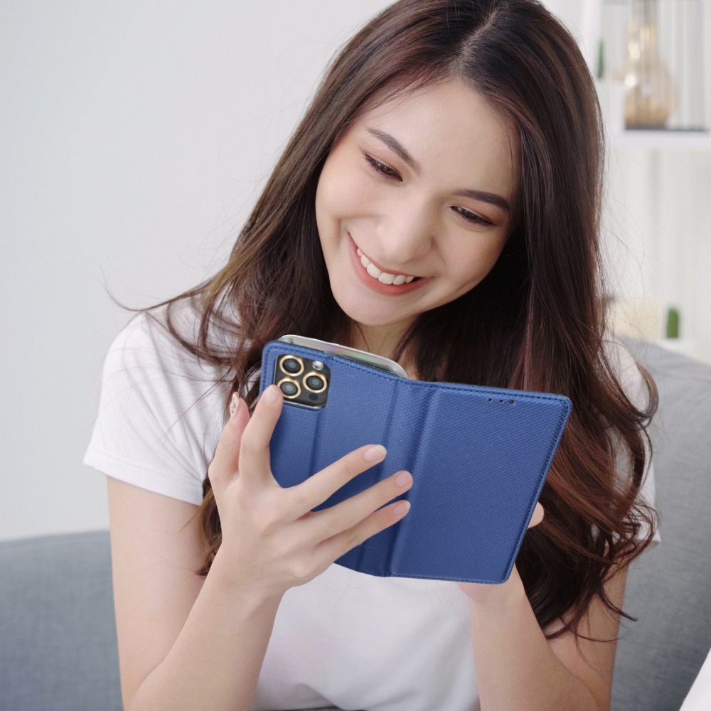 Apple iPhone 7/8/SE 2020/SE 2022 smart book mágneses notesz tok (Kék)