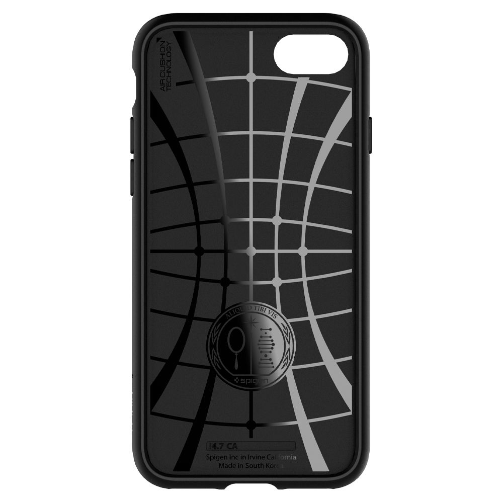 Apple iPhone 7/8/SE 2020/SE 2022 Spigen core armor prémium hátlap tok (matt fekete)