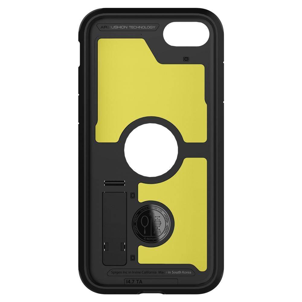 Apple iPhone 7/8/SE 2020/SE 2022 Spigen tough armor ütésálló hátlap tok (Fekete)