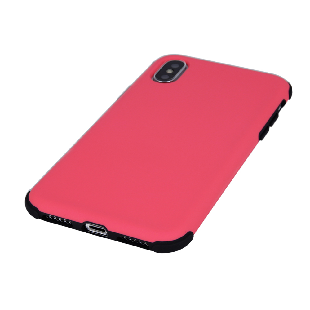 Apple iPhone X / iPhone XS defender rubber ütésálló hátlap tok (Pink) 0