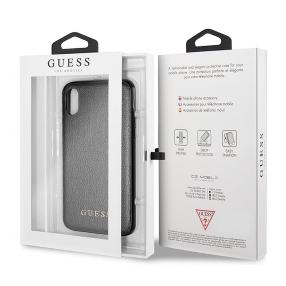 Apple iPhone X / XS Guess Iridescent tok (Fekete) - GUHCPXIGLBK