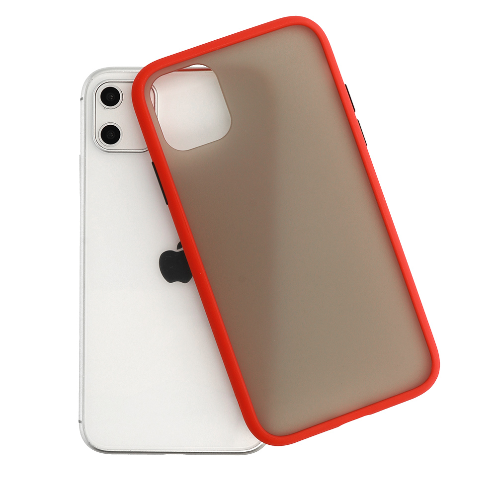 Apple iPhone X / iPhone XS Vennus color button hátlap tok (Piros)