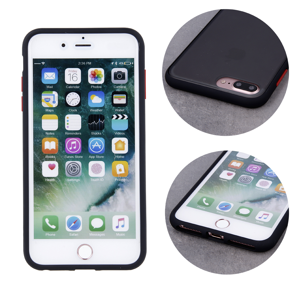 Apple iPhone XR colored buttons hátlap tok (Fekete) 0