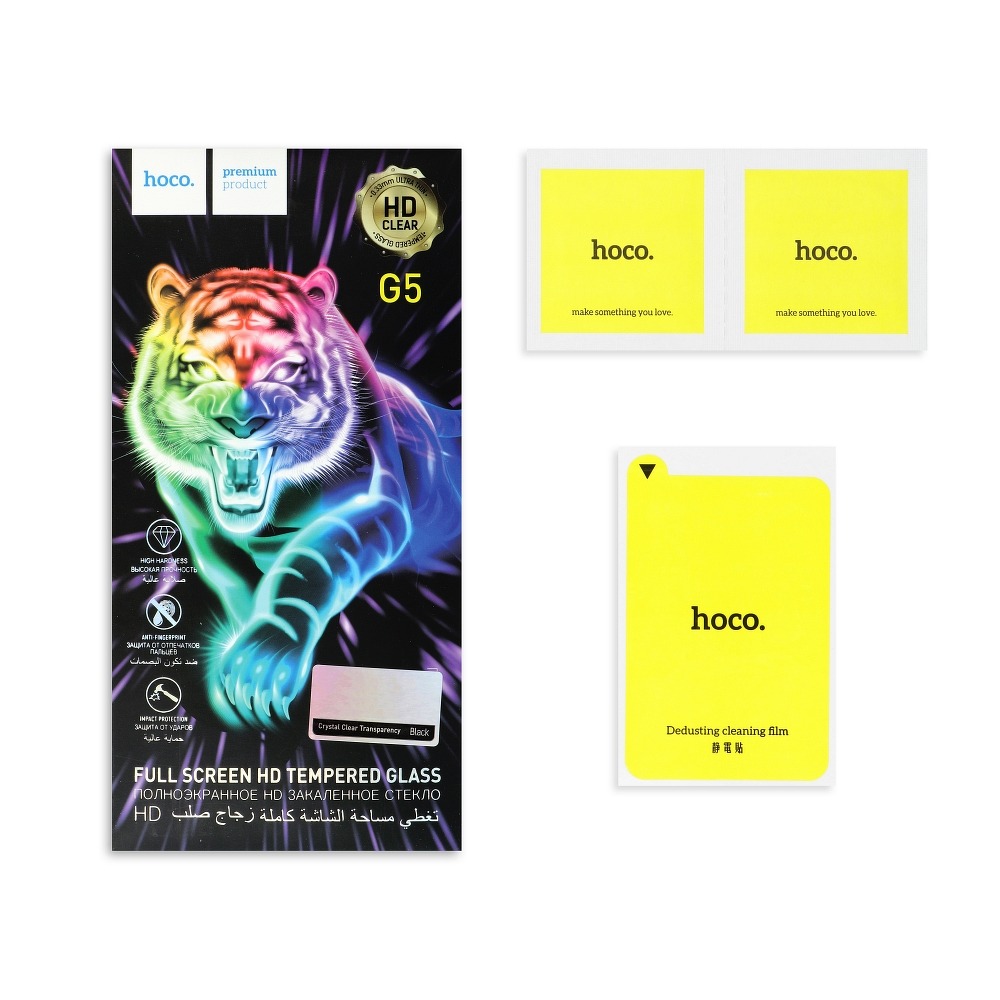 Apple iPhone XR/11 (6.1) Hoco silk screen teljes ragasztós üvegfólia, átlátszó (fekete kerettel) 5