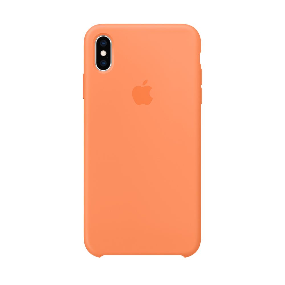 Apple iPhone XS Max silicone gyári hátlap tok, papaya - MVF72ZM/A 0