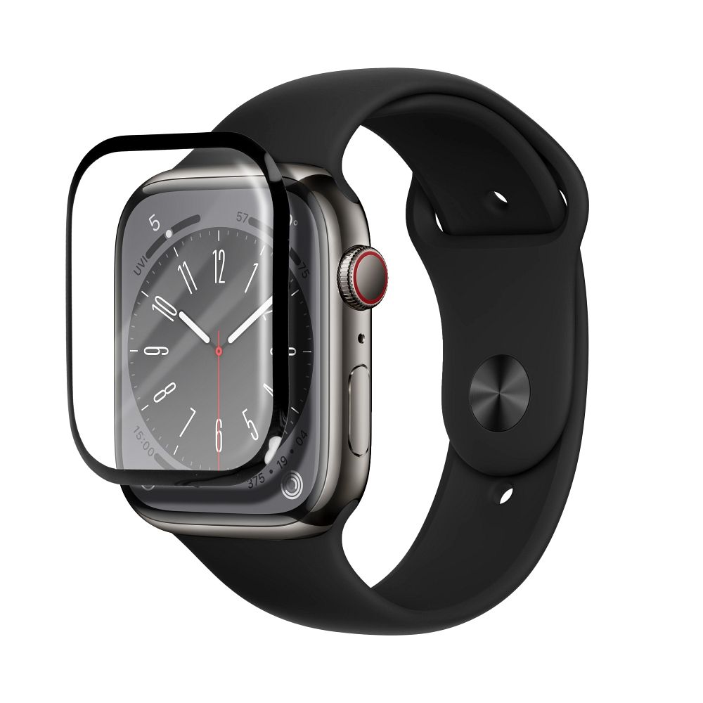 Apple Watch 4 40mm / Watch 5 40mm Bestsuit flexible hybrid üvegfólia átlátszó (fekete peremmel) 1
